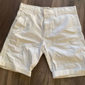 White Chino shorts